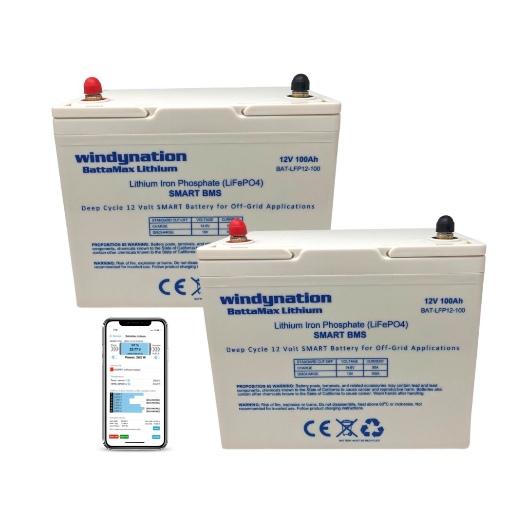 Windy Nation BattaMax 12V 100Ah LiFePO4 Battery