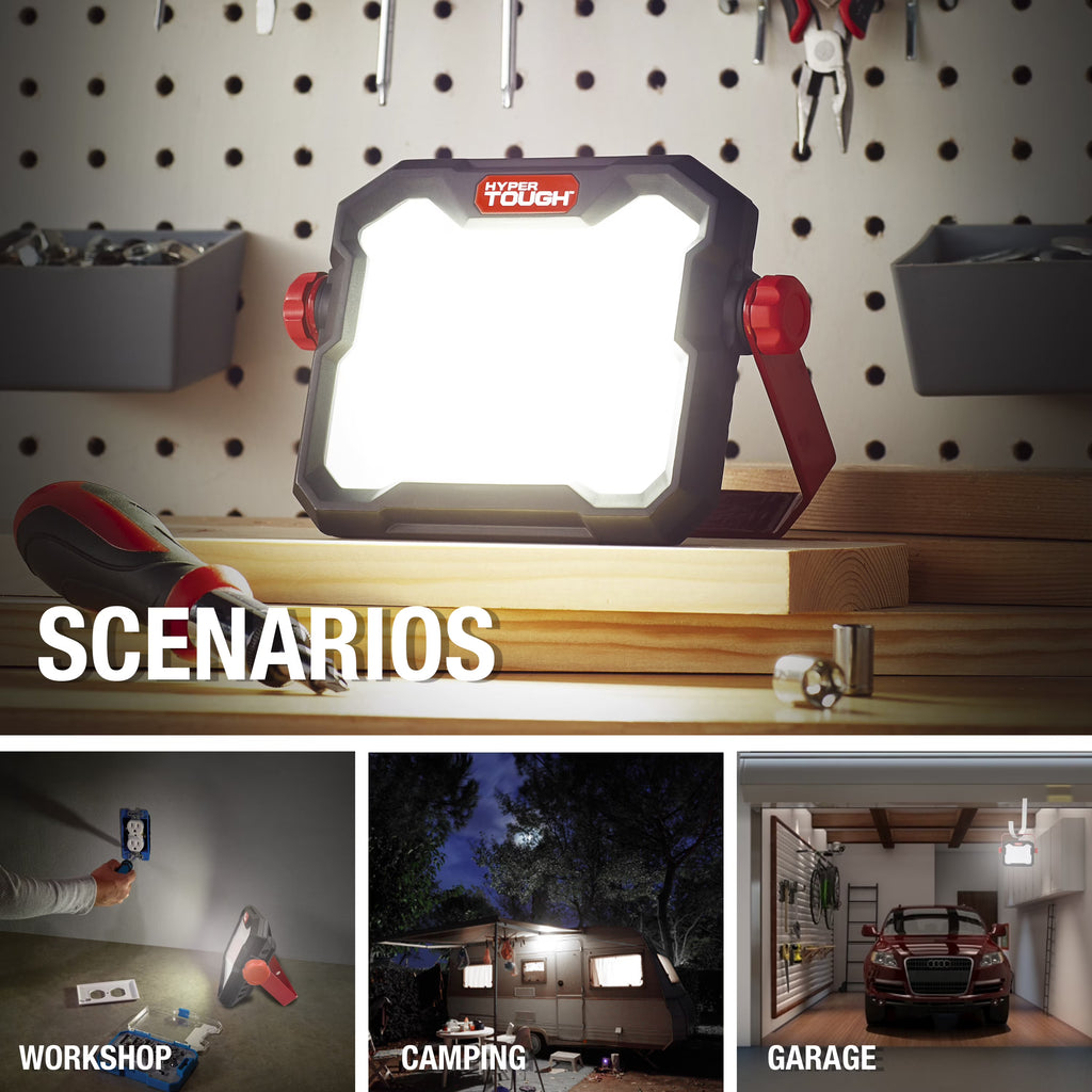 25W LED Rechargeable Portable Work Light — 2500 Lumens | Free Standing, Magnetic, Handheld