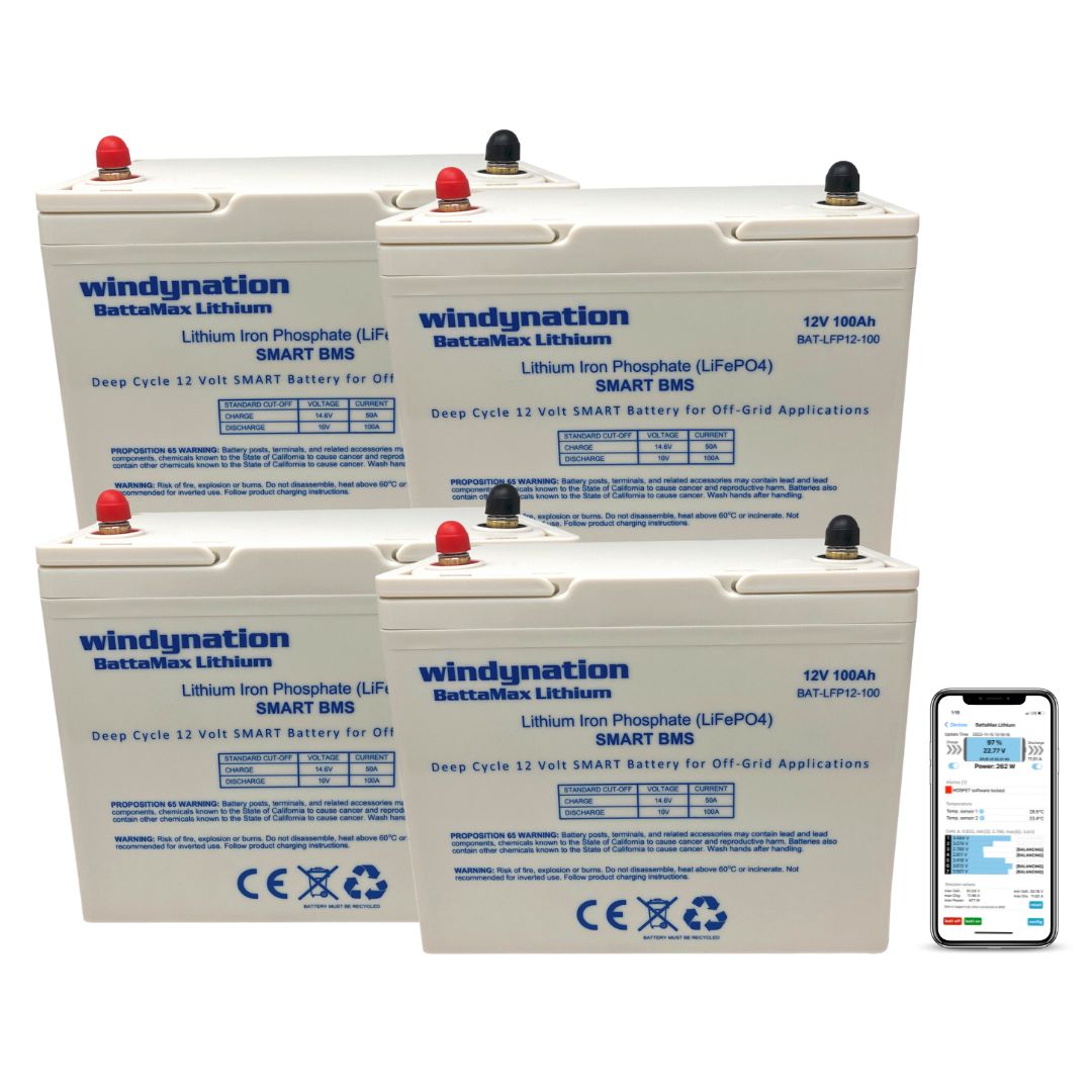 Windy Nation BattaMax 12V 100Ah LiFePO4 Battery