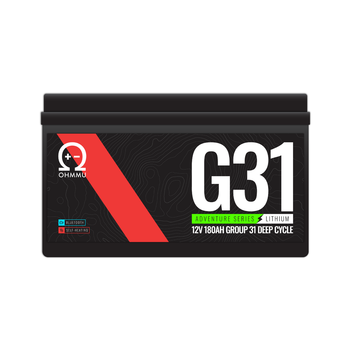 OHMMU Group 31 180Ah 12V Lithium Battery