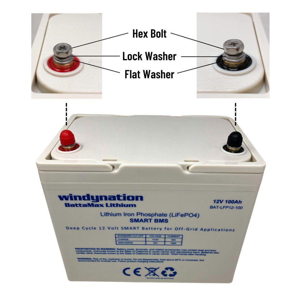 Windy Nation BattaMax 12V 100Ah LiFePO4 Battery